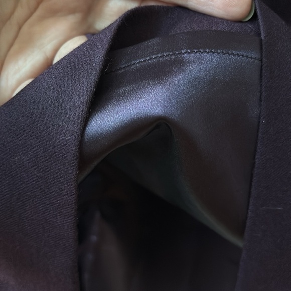Ted Baker London Eggplant Purple Wool Stretch Pencil Skirt Size 3 Size US 8 - Picture 7 of 17